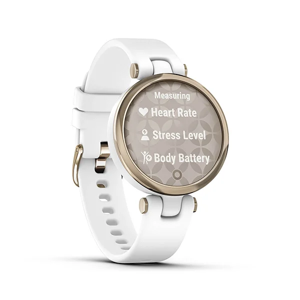 010-02384-50 GARMIN | Lily White Creamgold Silicone Rubber Band  (Women) - Image 2