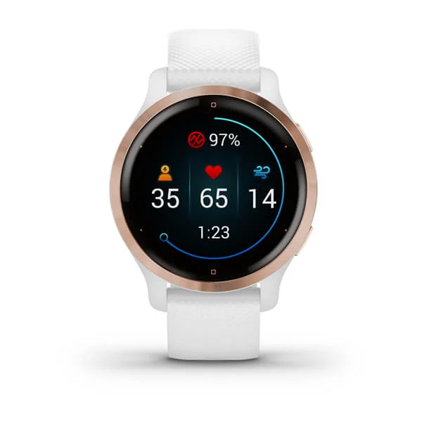 010-02429-73 GARMIN | Venu 2S - Rose Gold St Steel Bezel Smart Watch - Image 4