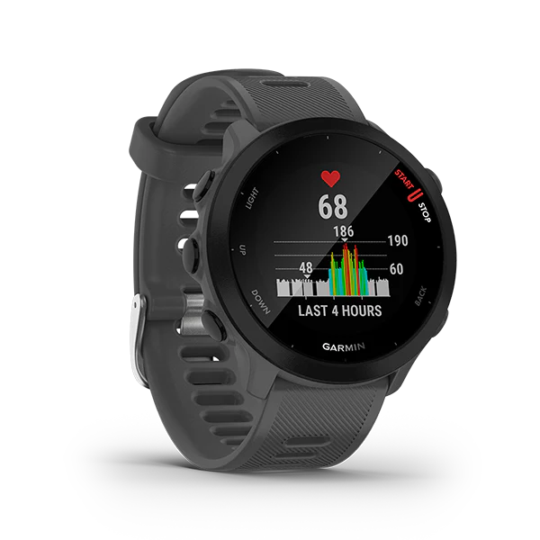 010-02562-53 GARMIN | FORERUNNER 55 Monterra Grey Smart Watch (Unisex) - Image 3
