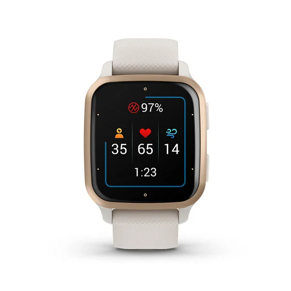 010-02700-82 GARMIN Venu SQ 2, Music, Ivory/Peach Gold, KOR/SEA (Unisex) - Image 3
