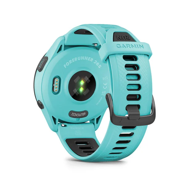 010-02810-12 GARMIN | Forerunner 265 Music Aqua Smartwatch (Unisex) - Image 2