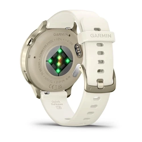 Garmin Venu 4 41MM Lunar Gold with Bone Silicone Band Smart Watch - Image 5