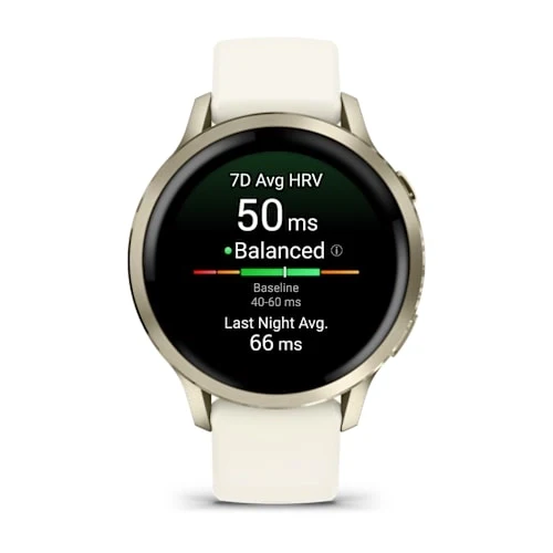 Garmin Venu 4 41MM Lunar Gold with Bone Silicone Band Smart Watch - Image 6