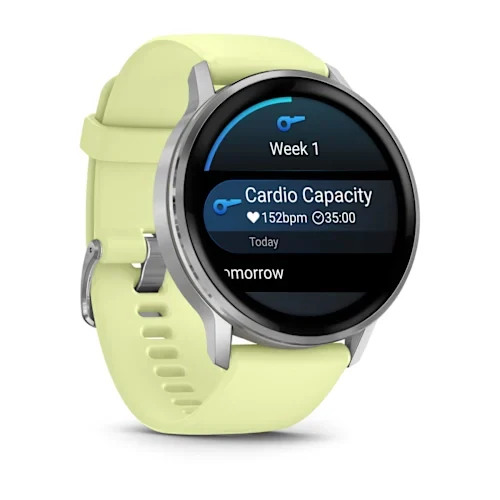 Garmin Venu 4 45MM Silver with Citron Silicone band Smart Watch - Image 2