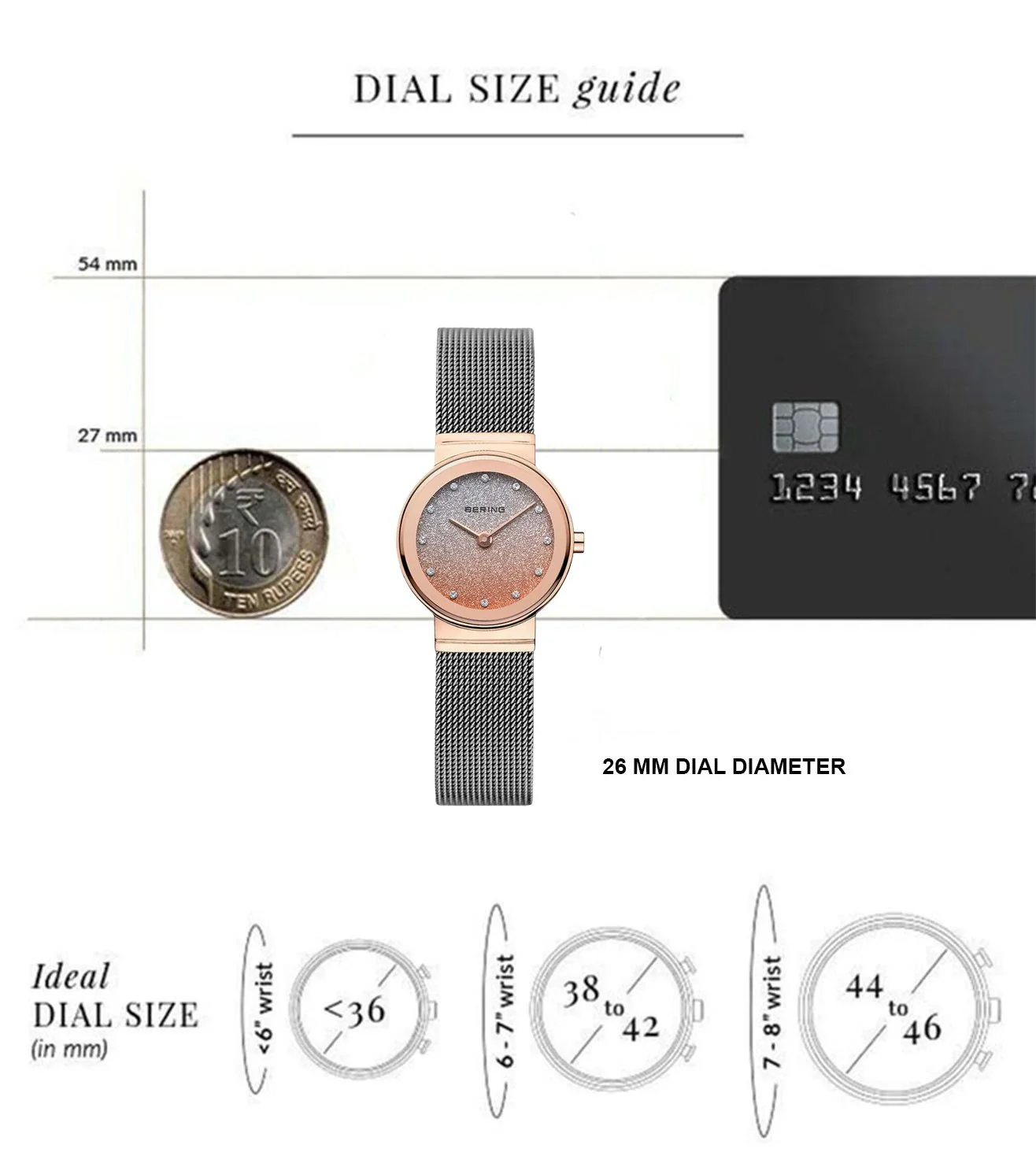 10126-0663 Bering | Rose Gold Dial Classic Watch for Women - Image 5