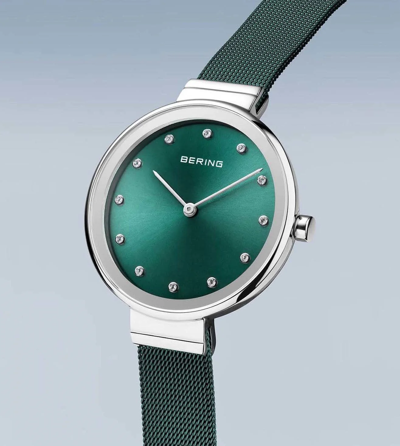 12034-808 Bering | Green Dial Classic Watch for Women - Image 2