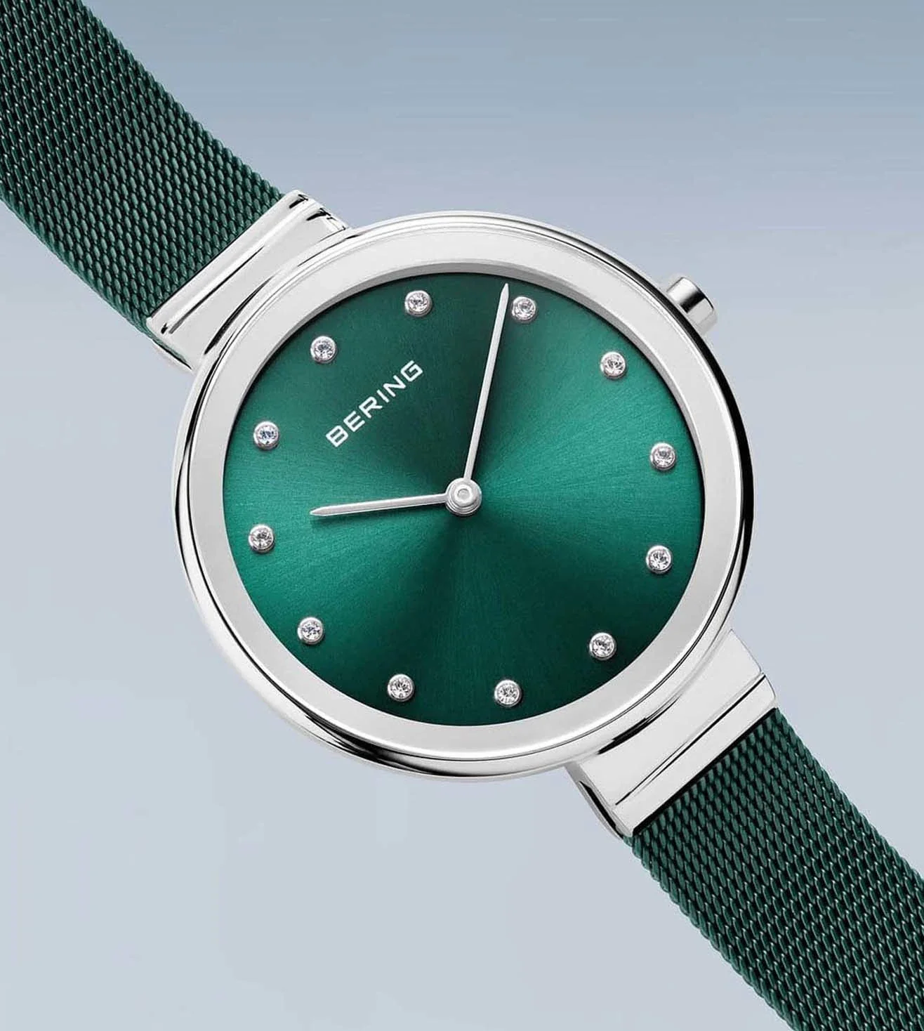 12034-808 Bering | Green Dial Classic Watch for Women - Image 3