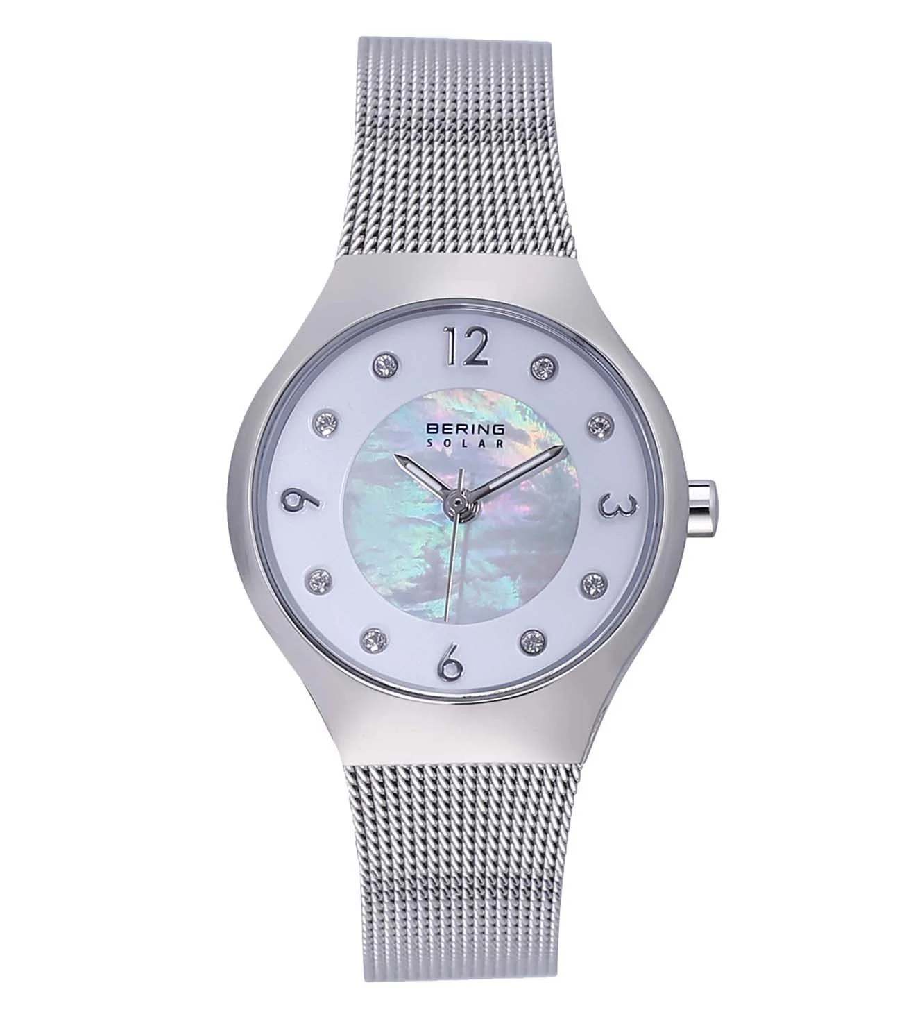 14427-004 Bering Mother Of Pearl Analogue Solar Watch for Women
