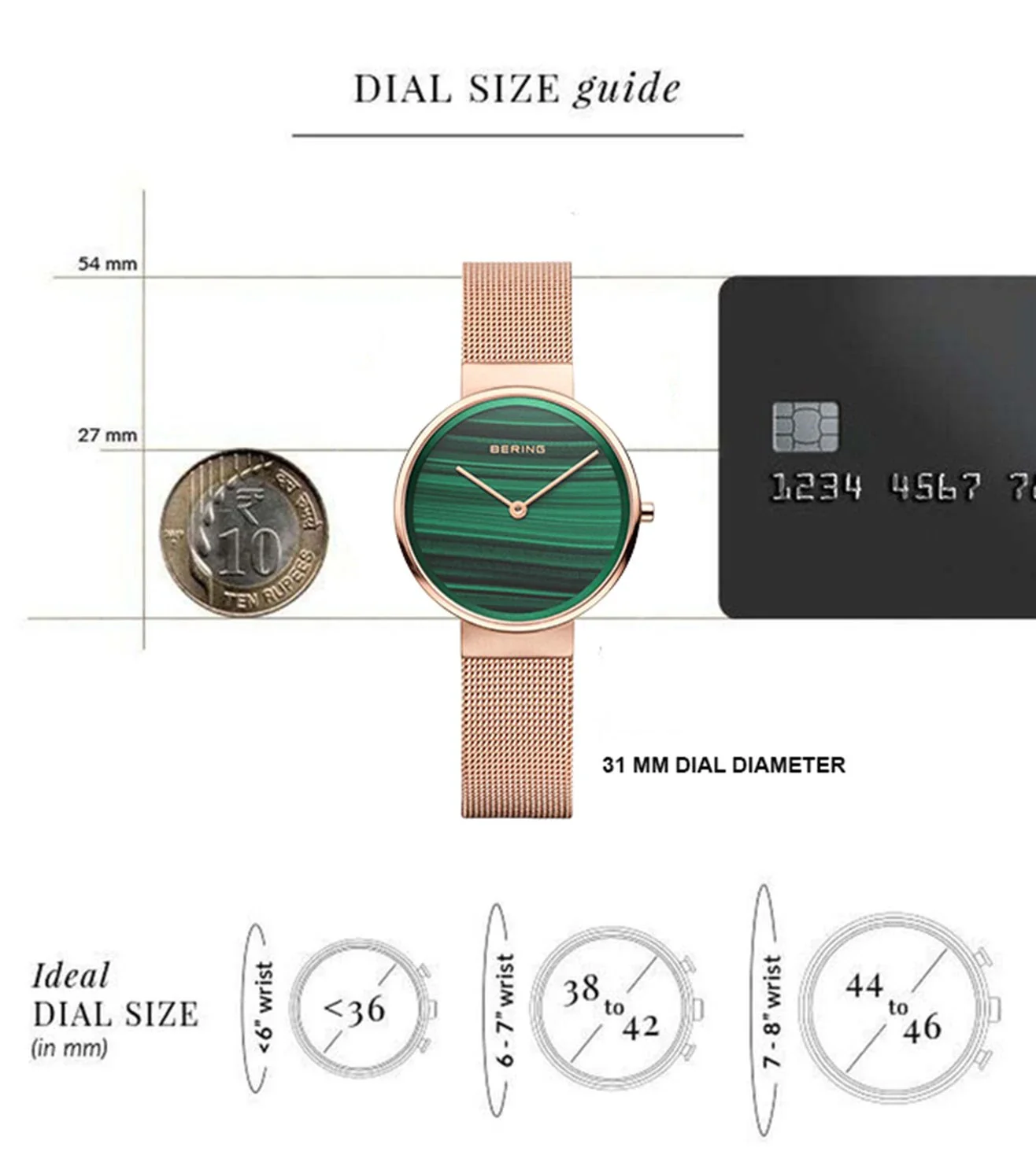 14531-368 Bering | Green Dial Classic Watch for Women - Image 5