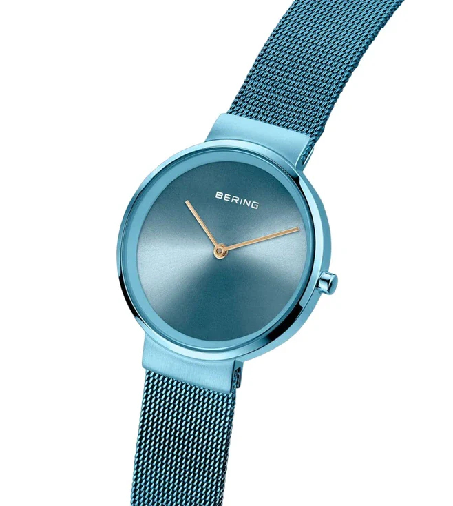 14531-388 Bering | Round Sky Blue Dial Classic Watch (Women) - Image 5