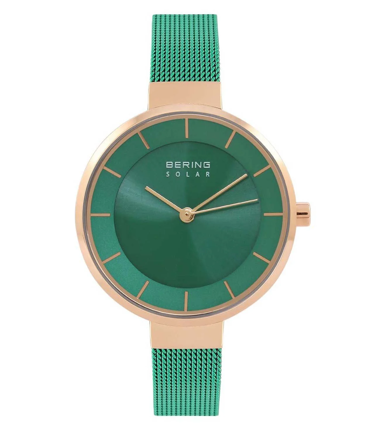 14631-Charity Bering | Green Dial Solar Watch for Women