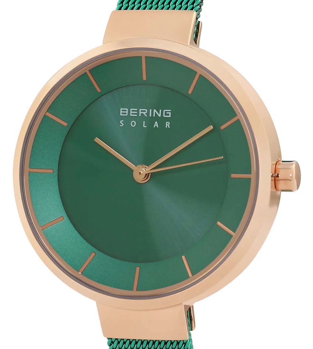 14631-Charity Bering | Green Dial Solar Watch for Women - Image 2