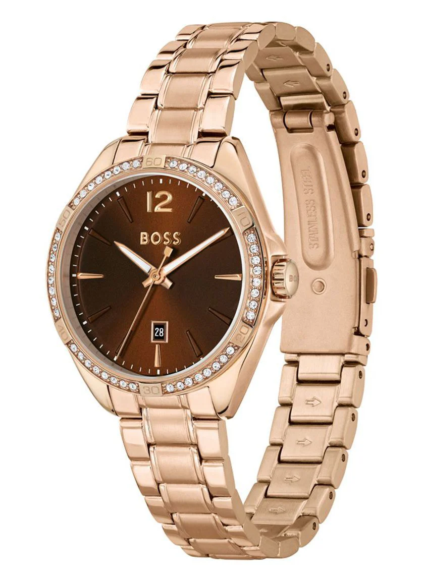 1502621 HUGO BOSS | Felina 32m Round Bronze Dial Watch (Women) - Image 2