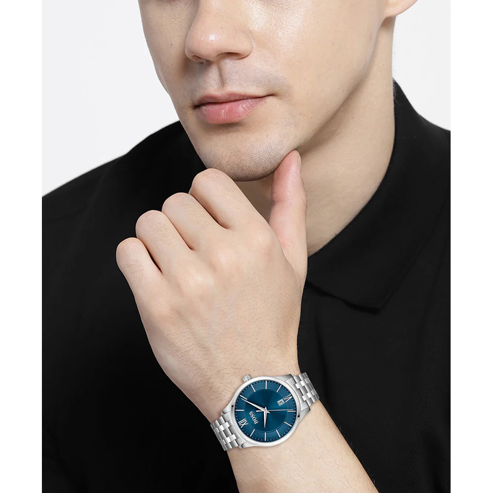 1513895 HUGO BOSS | Elite 41mm Round Blue Dial Watch (Men) - Image 4