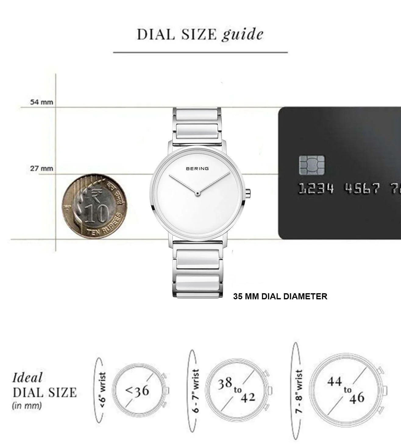 18535-754 Bering | White Dial Ceramic Watch for Women - Image 5