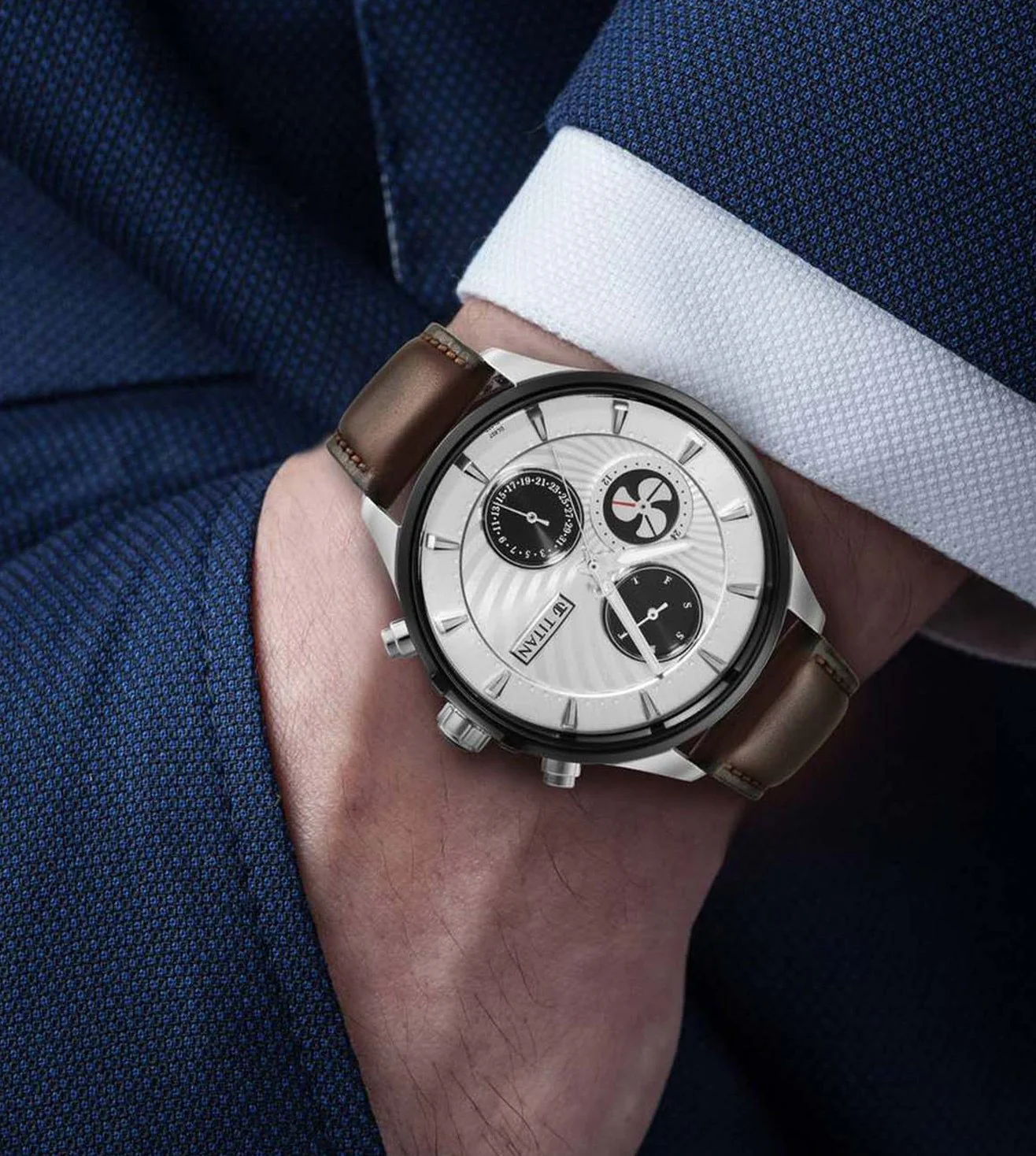 1873KL01 | TITAN Maritime II Chronograph Watch for Men - Image 6