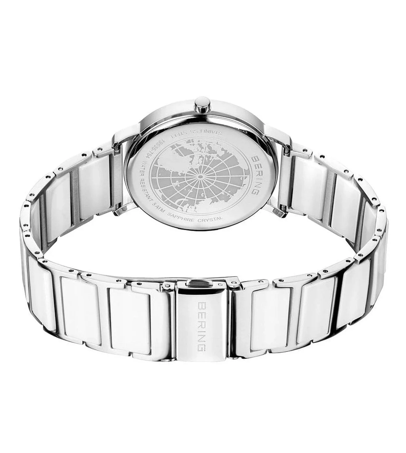 19535-754 Bering | White Round Dial Solar Watch for Women - Image 4