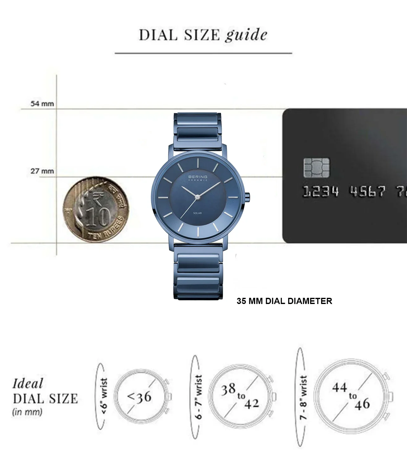 19535-797 Bering | Blue Dial Ceramic Solar Watch for Women - Image 6