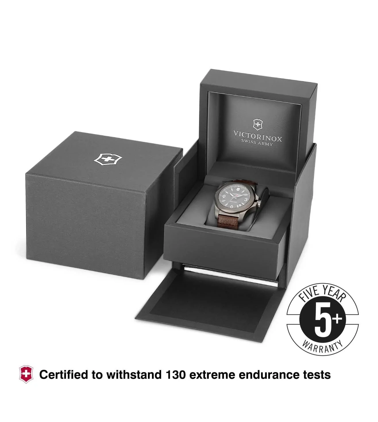 VICTORINOX I.N.O.X 43mm Round Black Dial Men's Watch - 241778 - Image 5