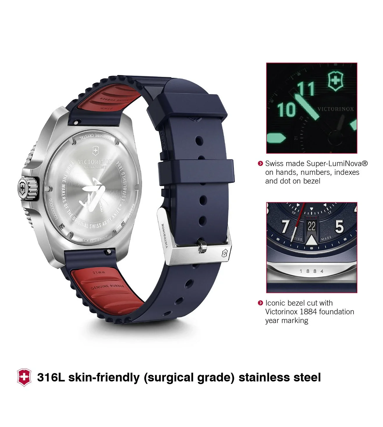 Victorinox Journey 1884 Blue Dial Watch for Men - 241975 - Image 4