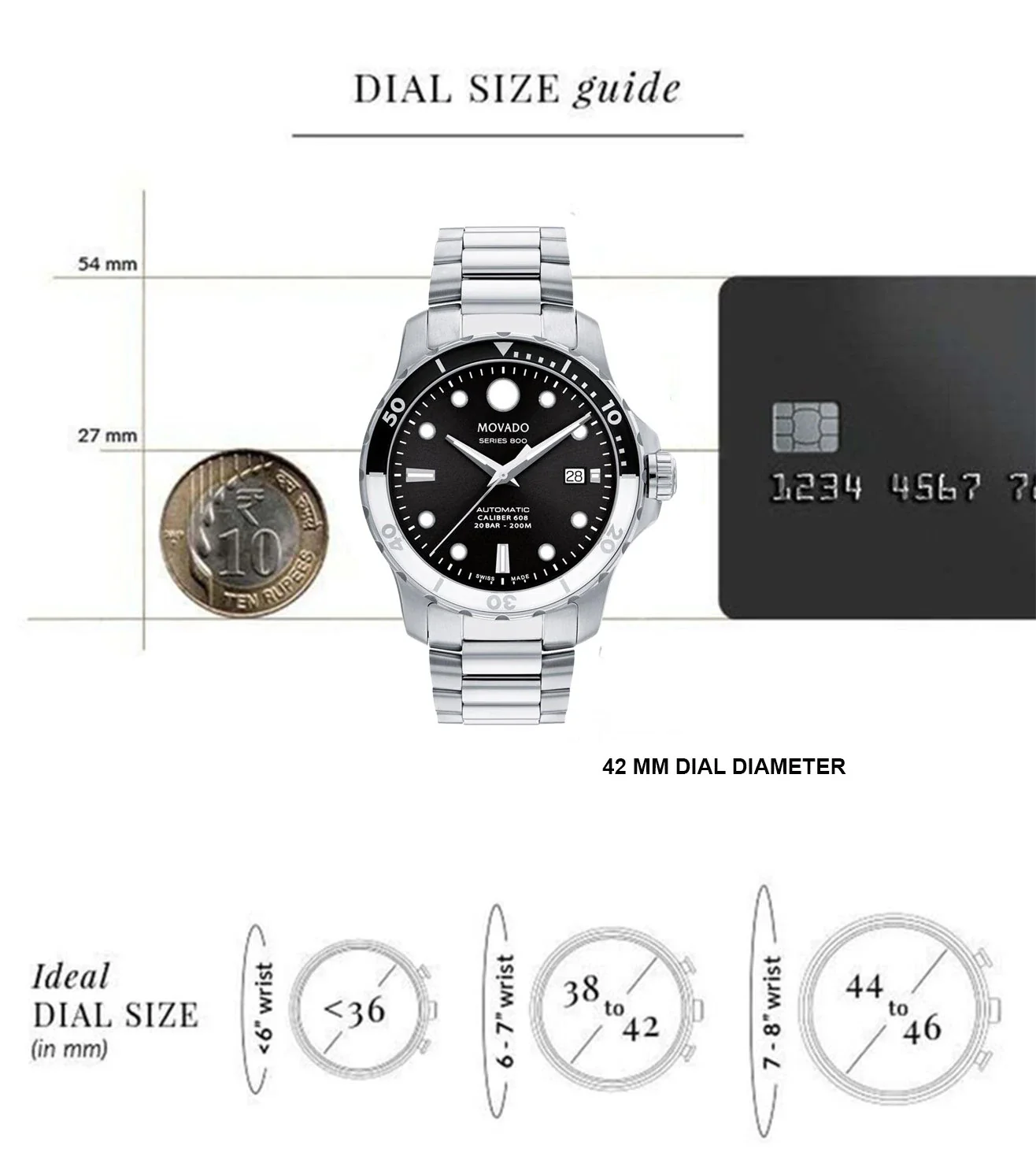 2600157 | MOVADO Series 800 Swiss Automatic Watch for Men - Image 5