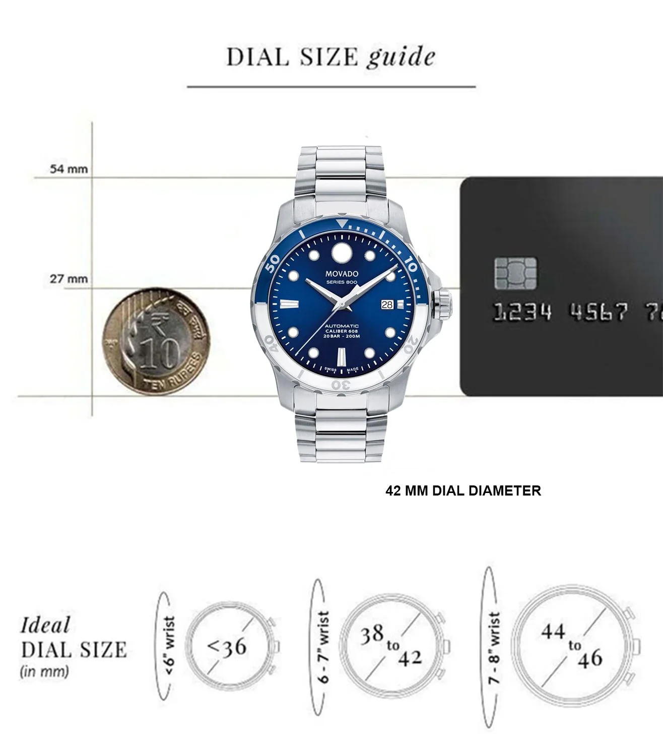 2600158 | MOVADO Series 800 Swiss Automatic Watch for Men - Image 6