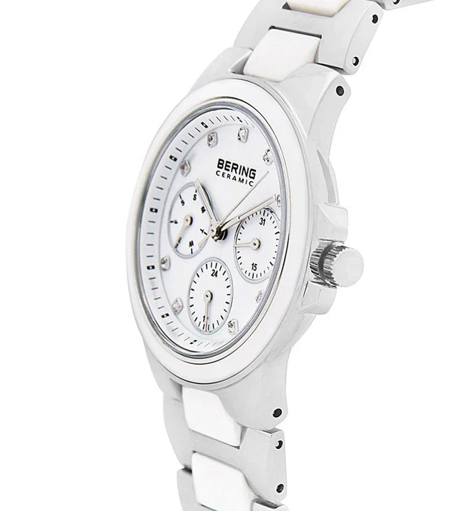 32237-754 Bering | White Dial Ceramic Multifunction Watch (Women) - Image 5