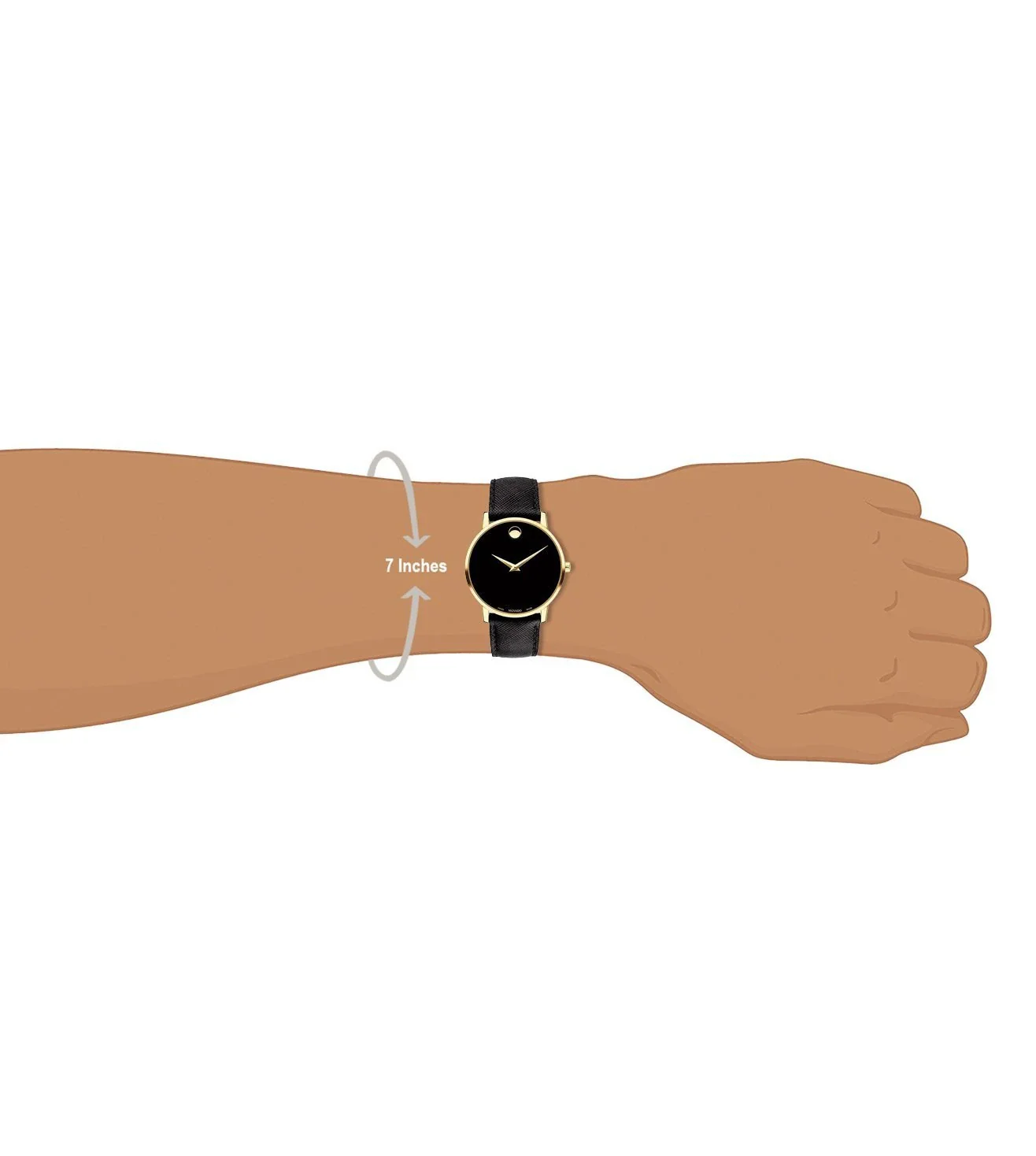 607195 | MOVADO Museum Classic Black Dial Watch for Men - Image 4