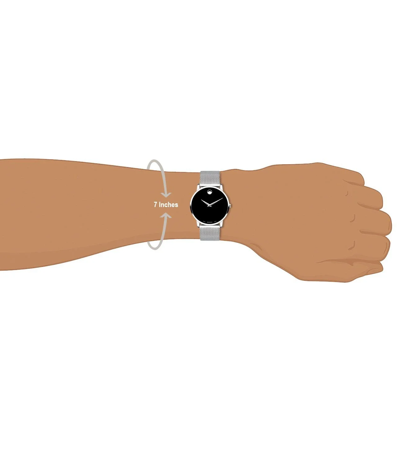 607219 | MOVADO Museum Classic Black Dial Watch for Men - Image 5