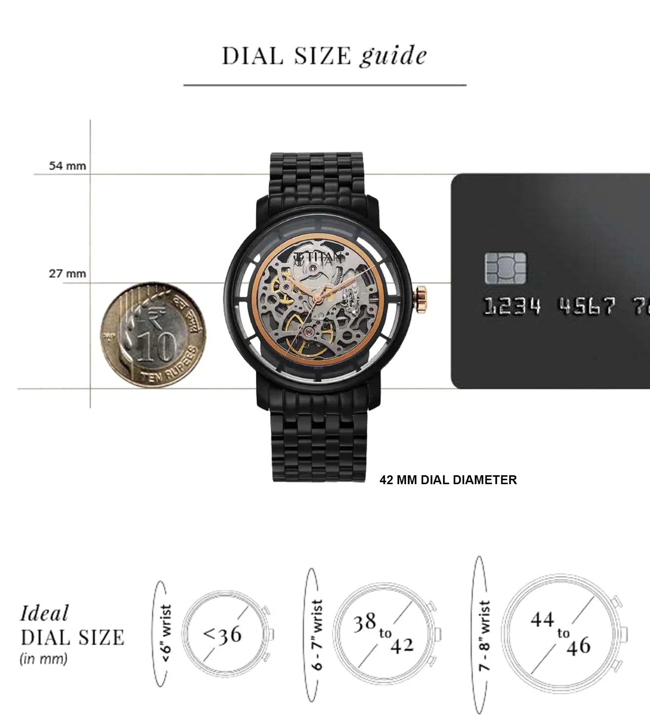 90158KM01 | TITAN Mechanical Slimline Automatic Watch for Men - Image 6