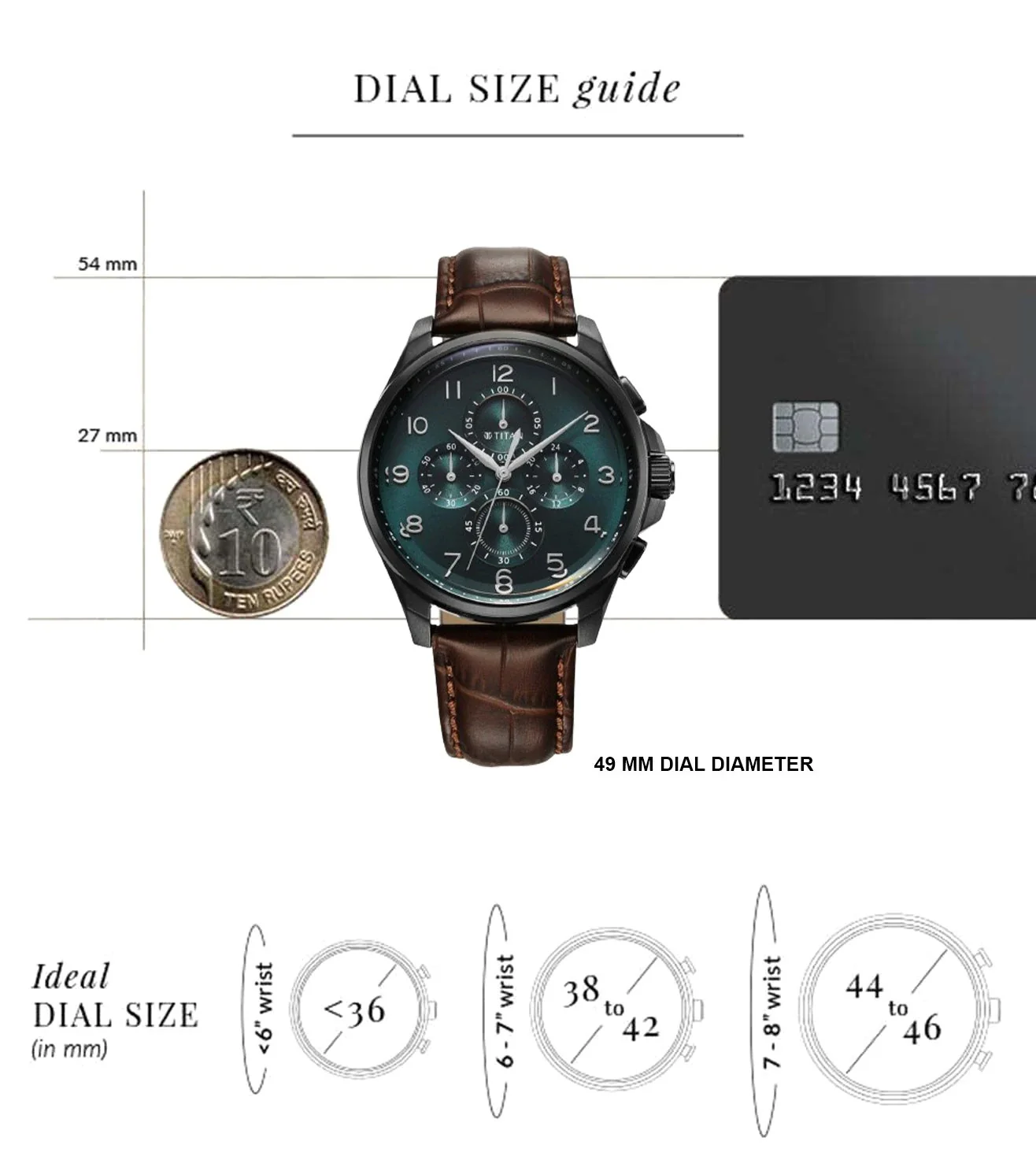 90169NL01 | TITAN Classique Chronograph Watch for Men - Image 6