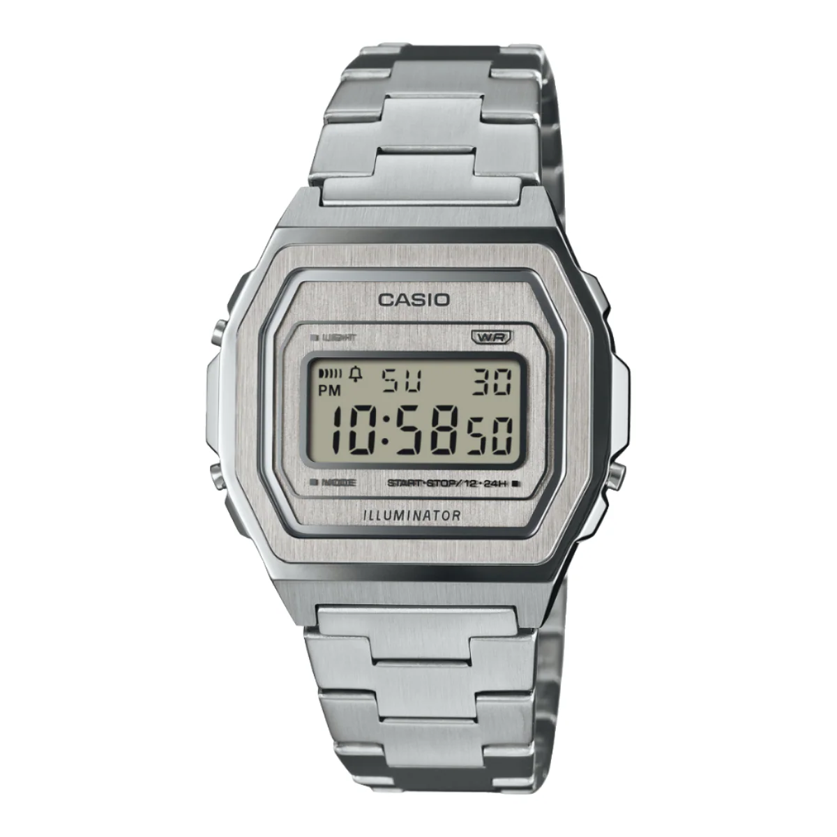 Casio Vintage A1000DN-7DR St Steel Digital Watch (Men) - D364