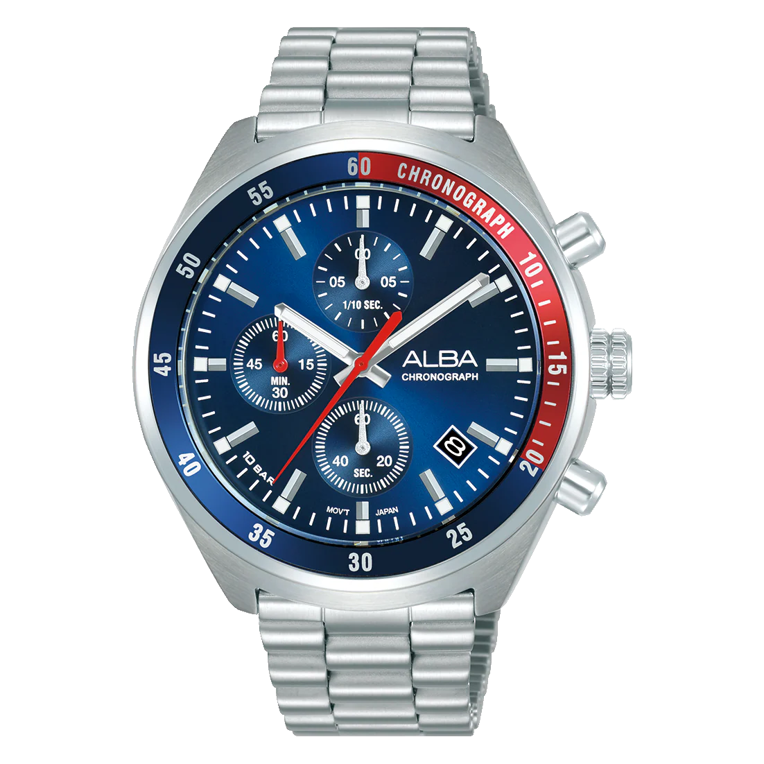 ALBA 43mm Active Quartz Chronograph Timepiece for Men AM3A37X1