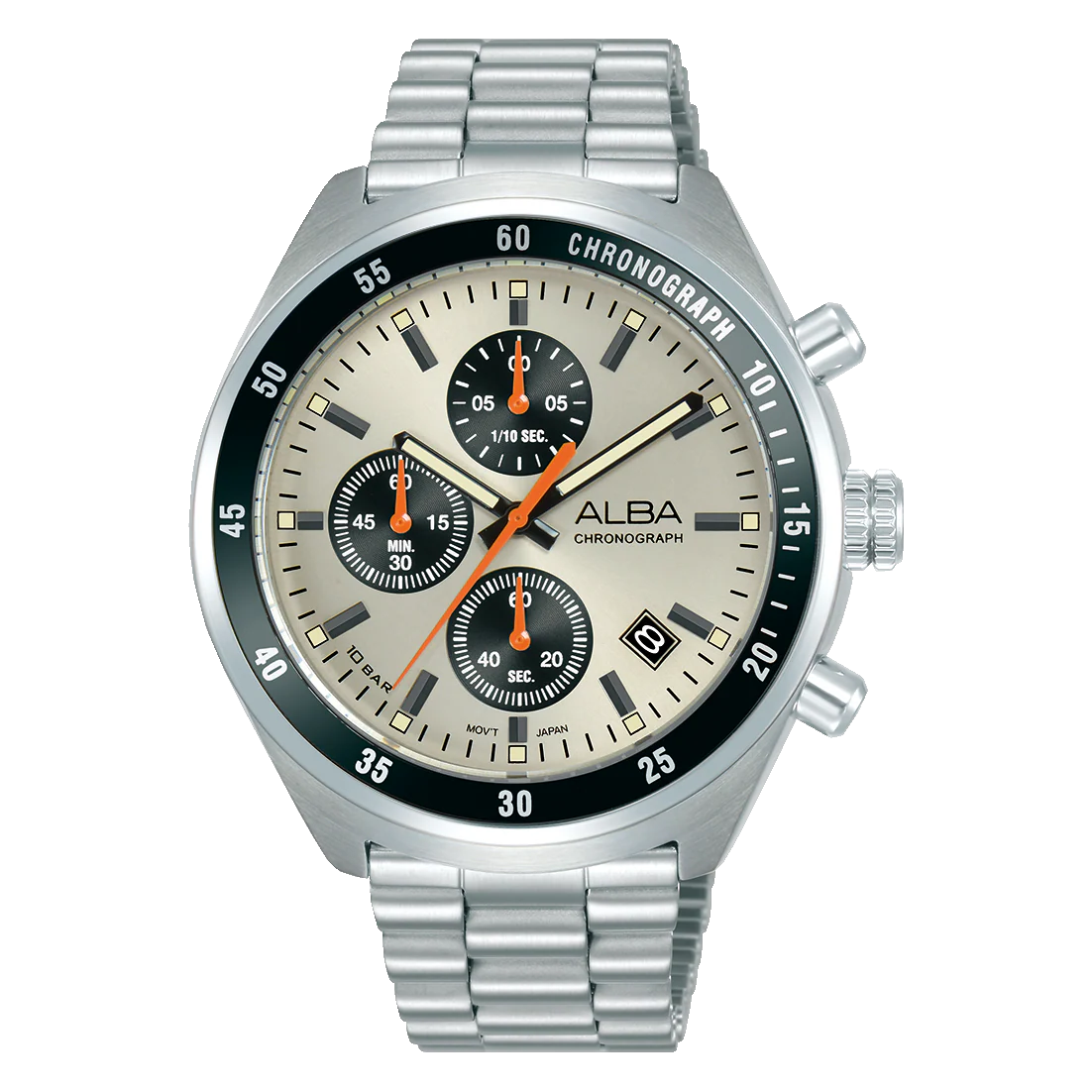 ALBA 43mm Beige Active Quartz Chronograph Men AM3A41X1