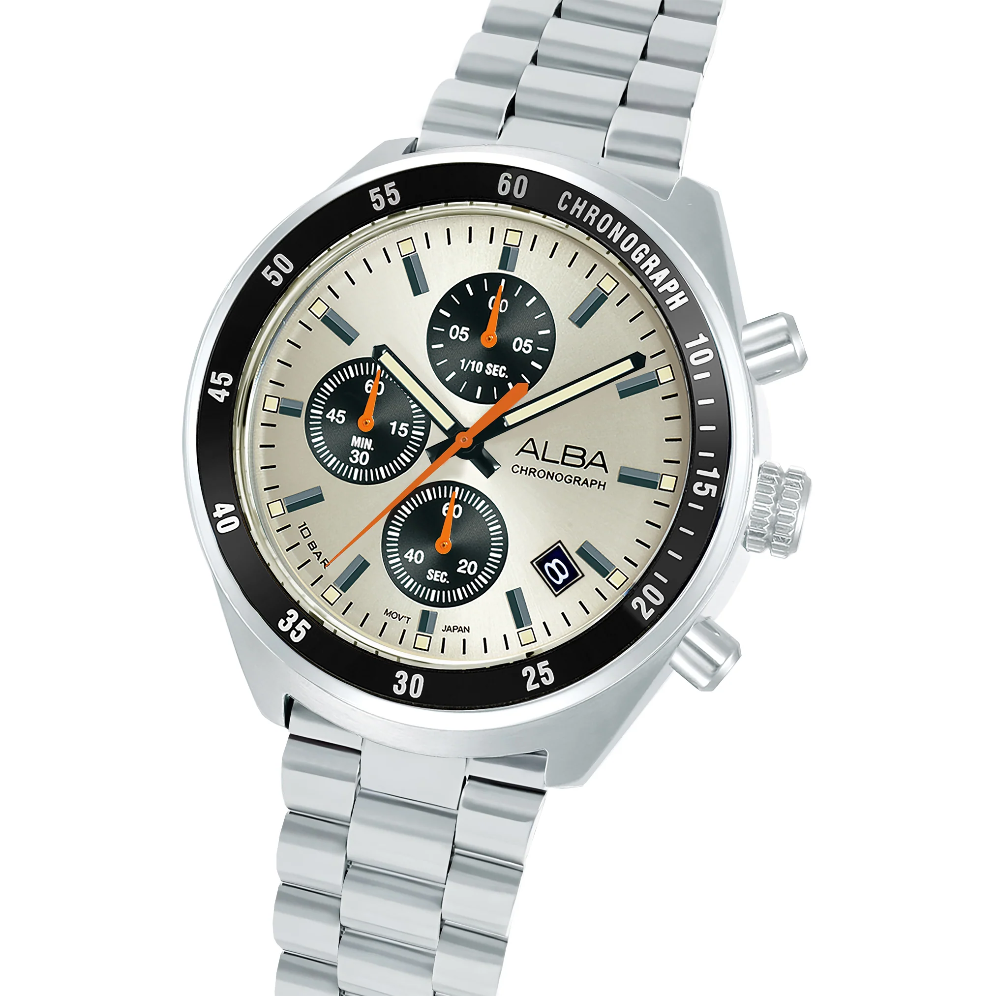 ALBA 43mm Beige Active Quartz Chronograph Men AM3A41X1 - Image 2