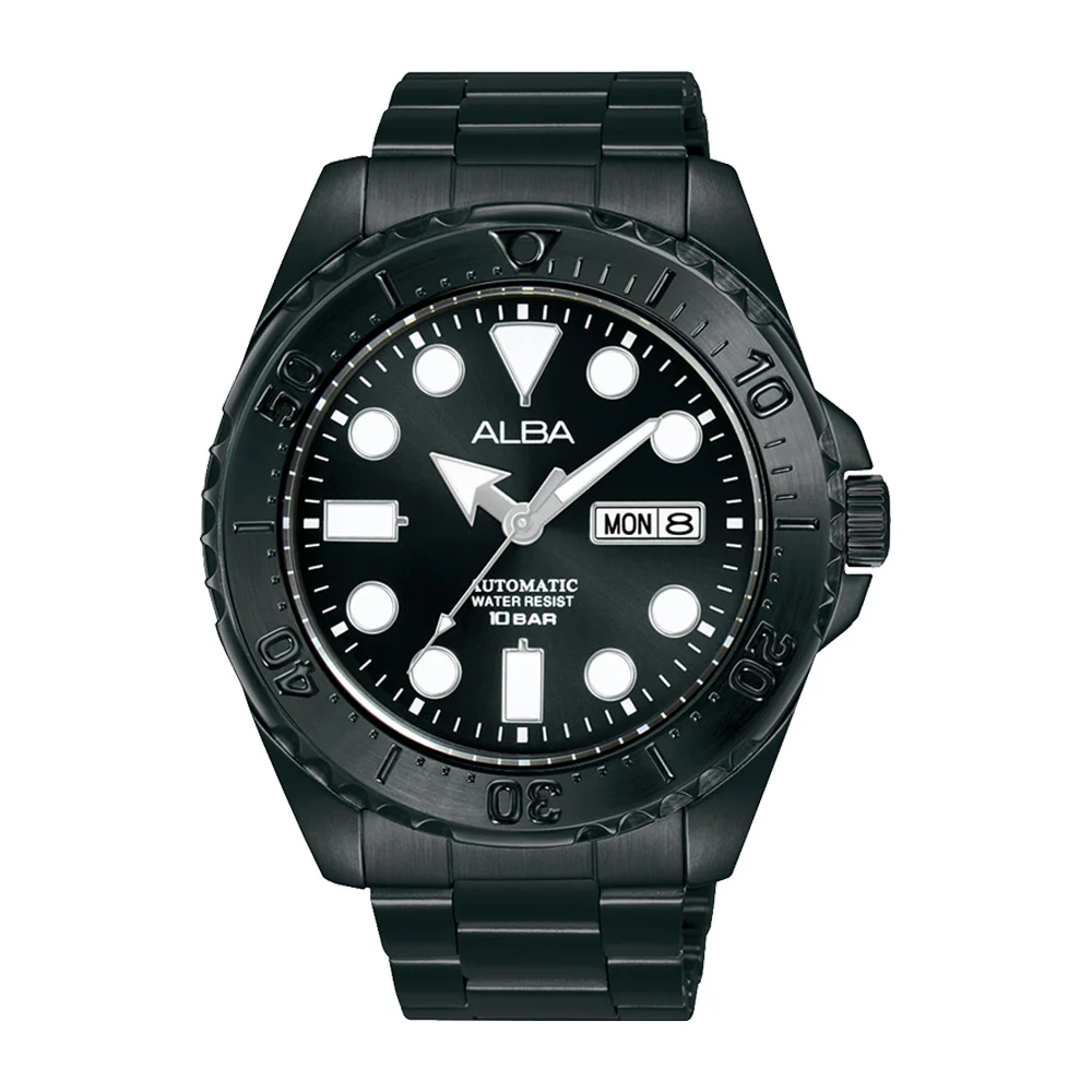ALBA Mechanical Black Dial Automatic Men's Watch - AL4483X1