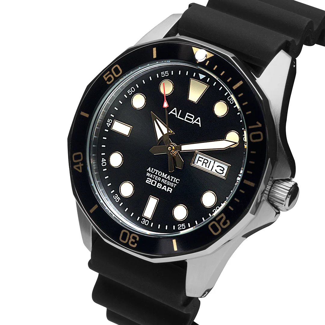 ALBA Mechanical Black Dial Automatic Men's Watch - AL4553X1 - Image 2