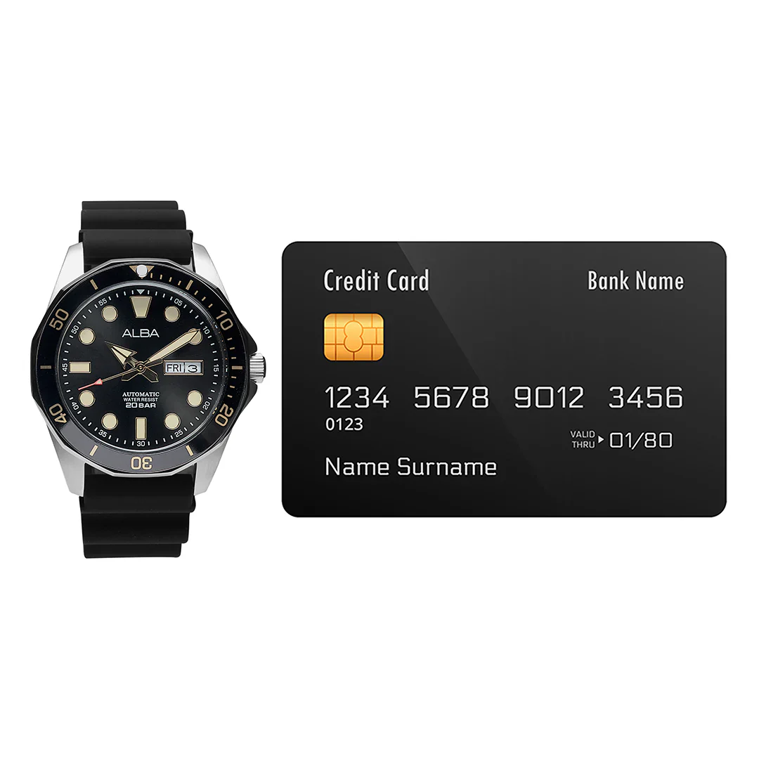 ALBA Mechanical Black Dial Automatic Men's Watch - AL4553X1 - Image 5
