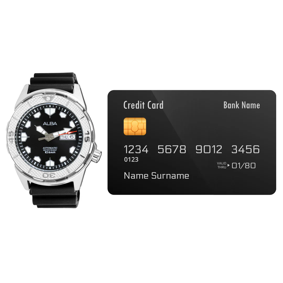 ALBA Mechanical Black Dial Automatic Men's Watch - AL4571X1 - Image 5