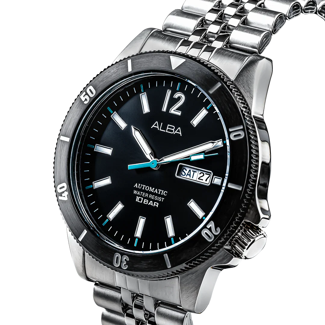 ALBA Black Dial Automatic Men's Watch AL4645X1 - Image 2