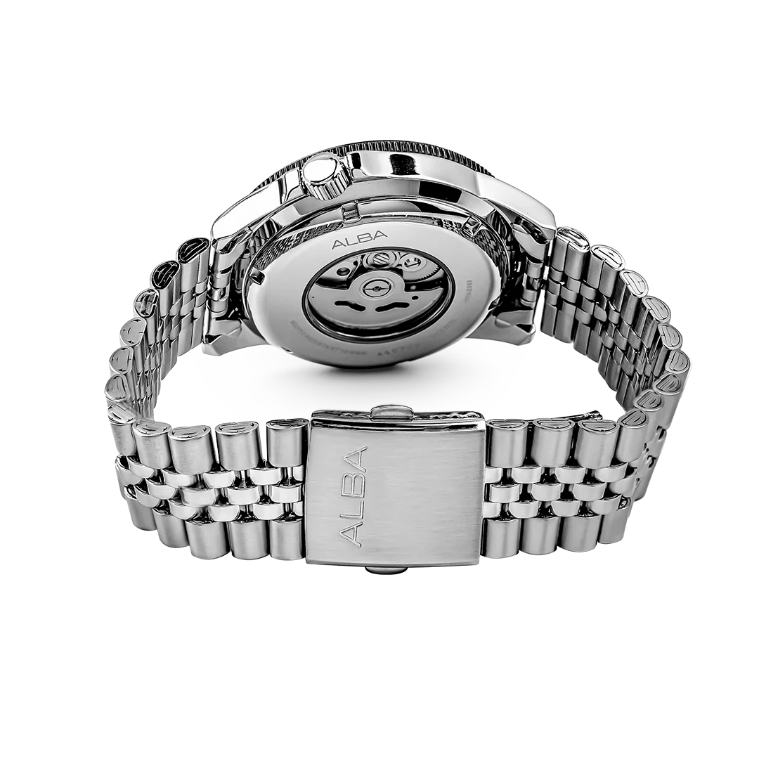 ALBA Black Dial Automatic Men's Watch AL4645X1 - Image 4
