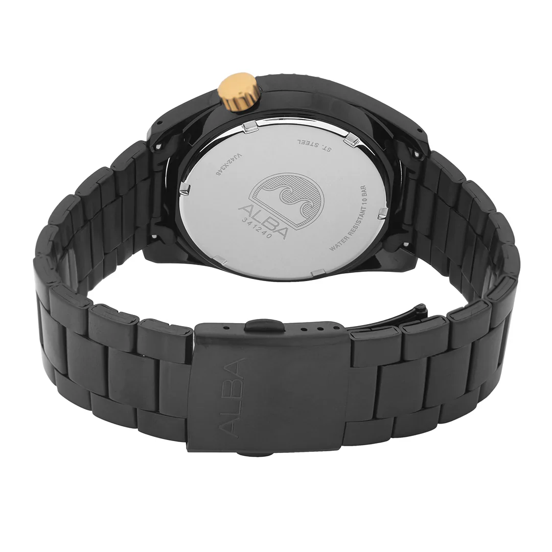 ALBA Black Surf Dial Water Resistant Men's Watch - AS9R63X1 - Image 3
