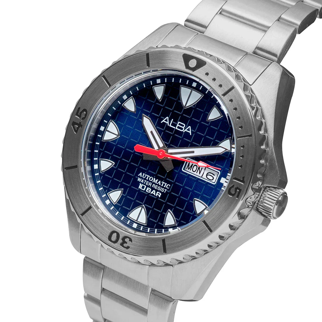 ALBA Mechanical Blue patterned dial Automatic Men's Watch - AL4579X1 - Image 2