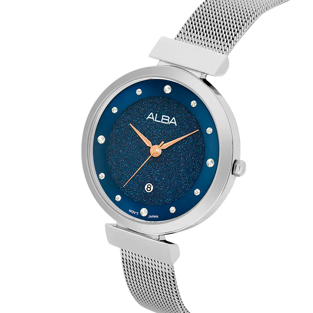 ALBA Blue Shimmer Ladies Watch AH7CA3X1 - Image 2