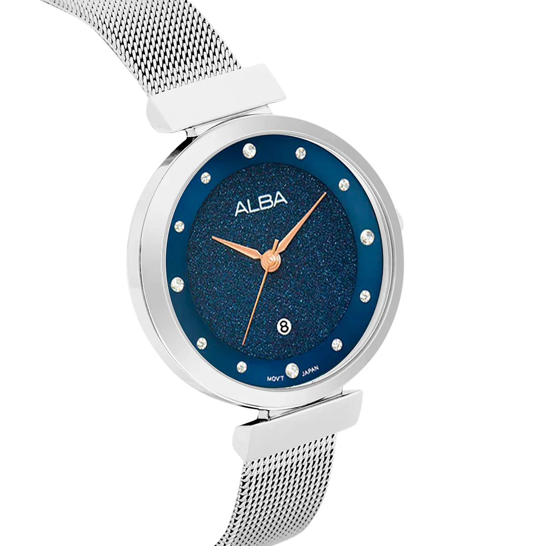ALBA Blue Shimmer Ladies Watch AH7CA3X1 - Image 5
