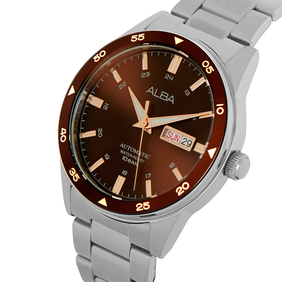 ALBA Mechanical Brown Dial Automatic Men's Watch - AL4591X1 - Image 2