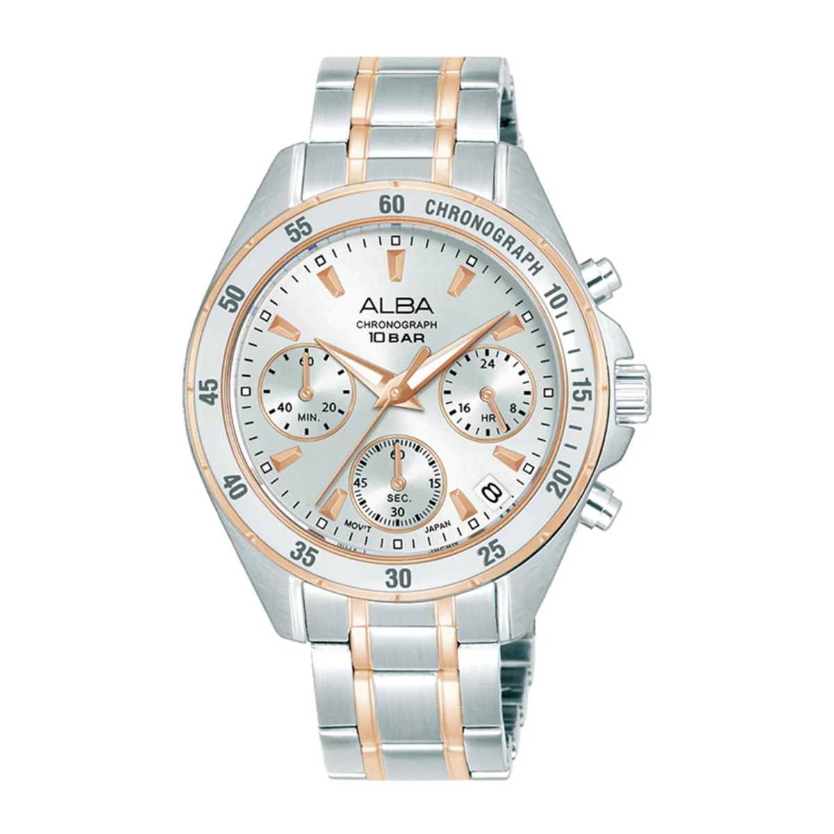 ALBA Celeste Silver Glow Dial Analog Chronograph Women's Watch AT3K90X1