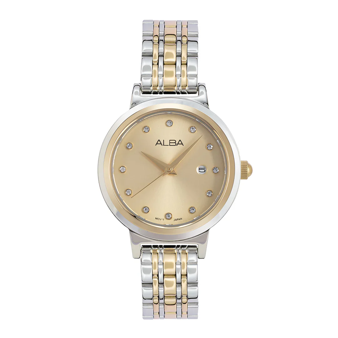 ALBA Champagne Dial Analog Women's Watch AH7EA4X1