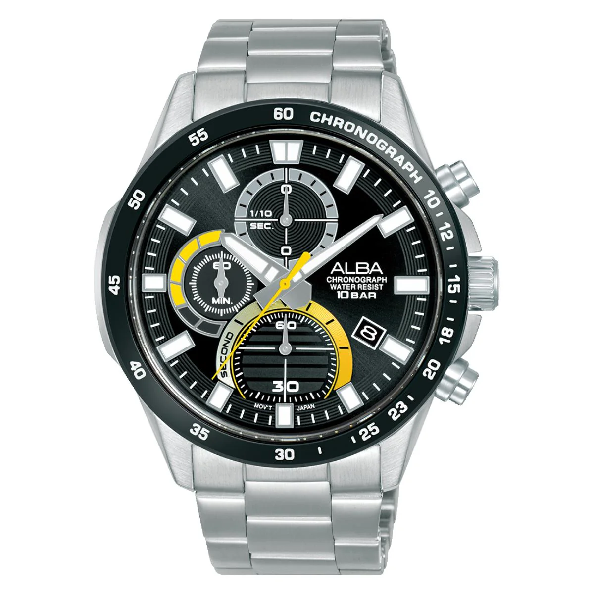 ALBA Charcoal Black Dial Analog Chronograph Men's Watch AM3963X1