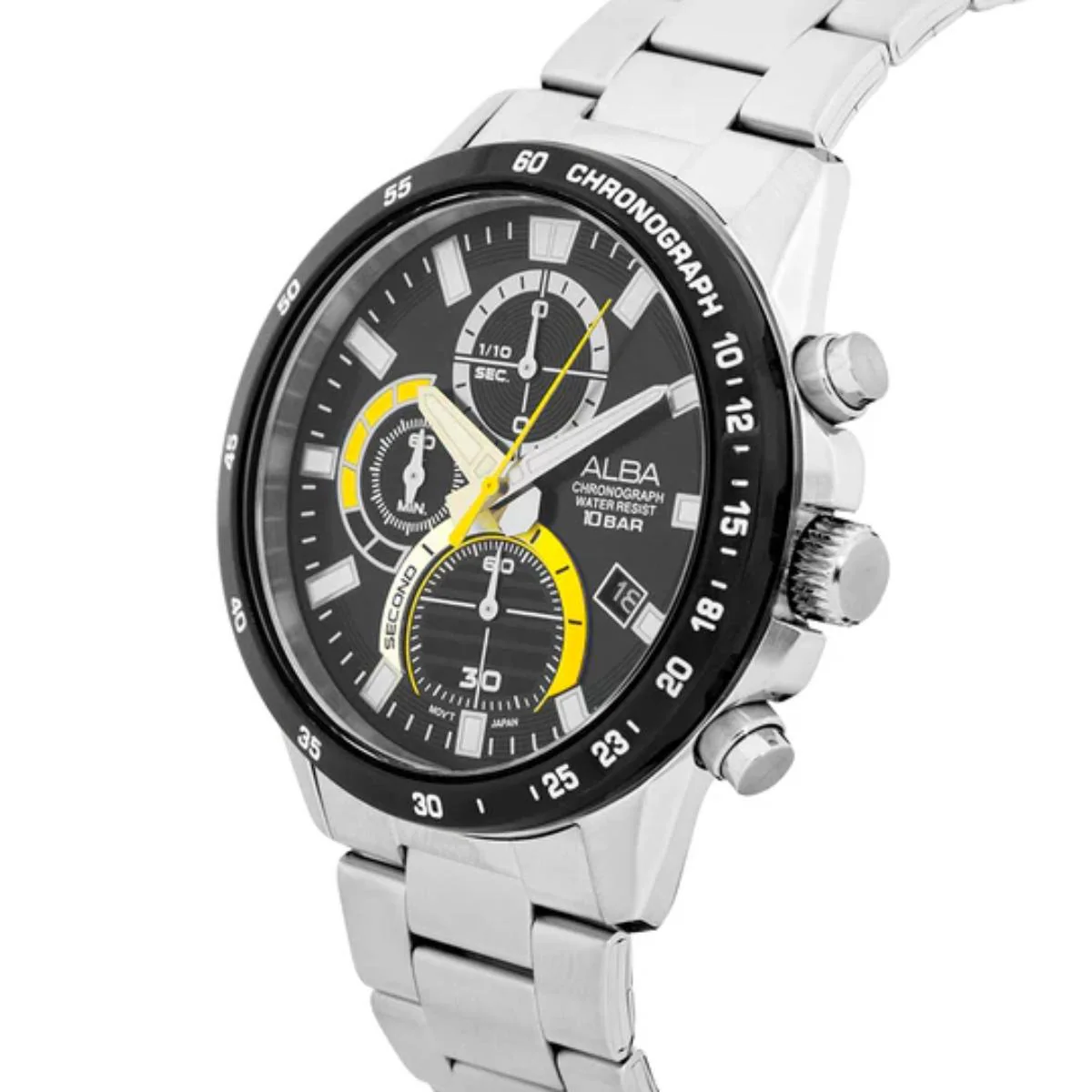 ALBA Charcoal Black Dial Analog Chronograph Men's Watch AM3963X1 - Image 2